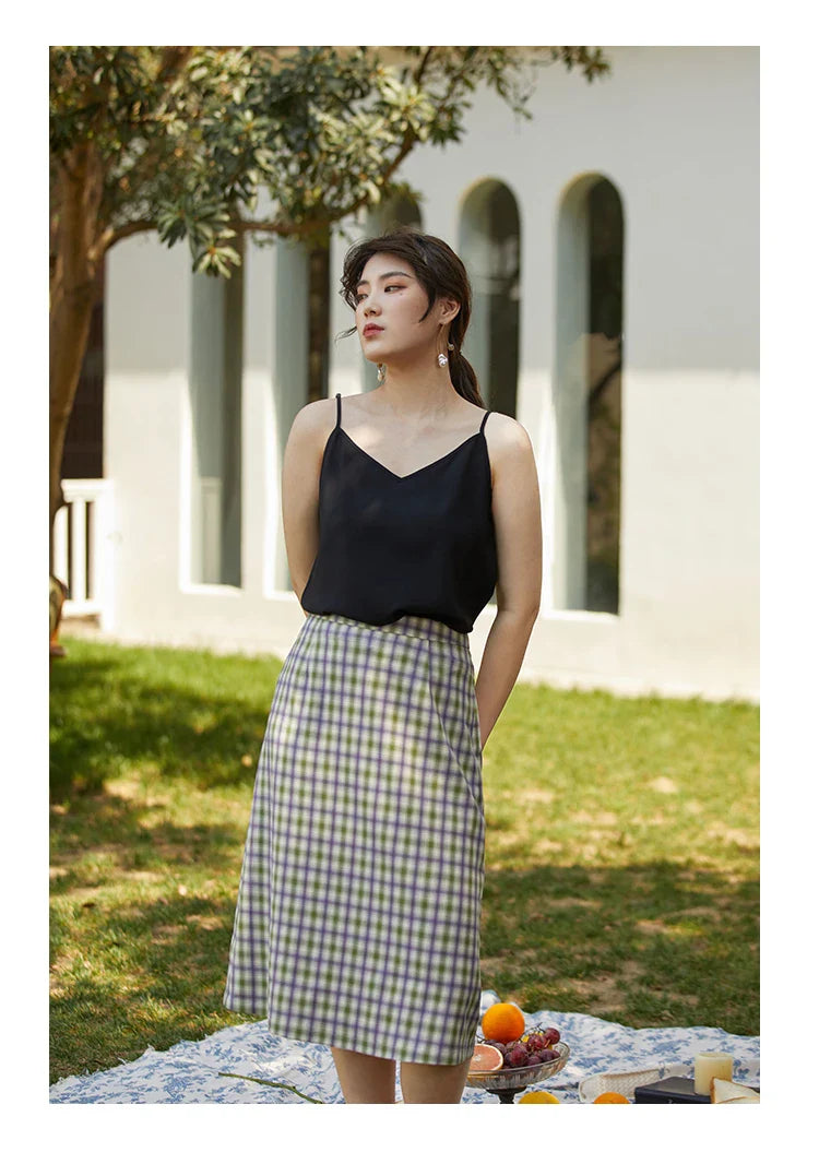 Casual Streetwear Women Cami Tops Sexy V Neck Summer Black Tank White Elegant Sleeveless Cute Ladies Clothes