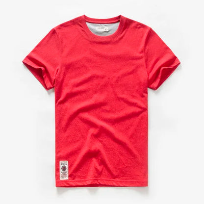 Men's T-shirt Cotton Solid Color t shirt Men Causal O-neck Basic Tshirt Male High Quality Classical Tops