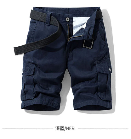 Men's Baggy Multi Pocket Military Cargo Shorts Mens Cotton Khaki Mens Tactical Shorts