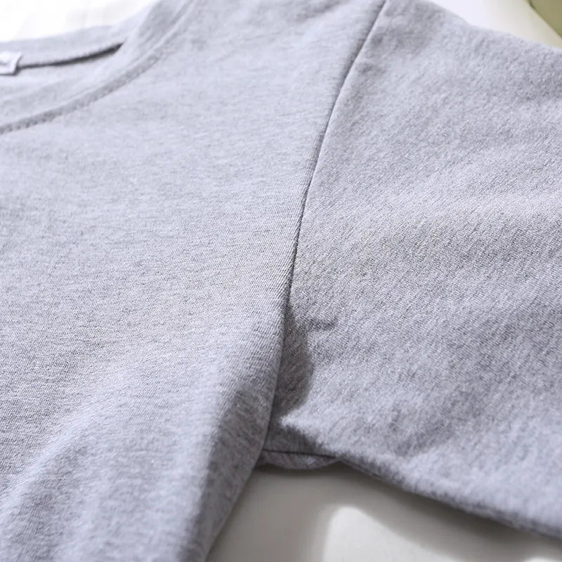 Summer Short Sleeve T Shirts Women  Solid T-shirt O Neck High Waist Crop Top Tee Female Casual Loose T Shirt