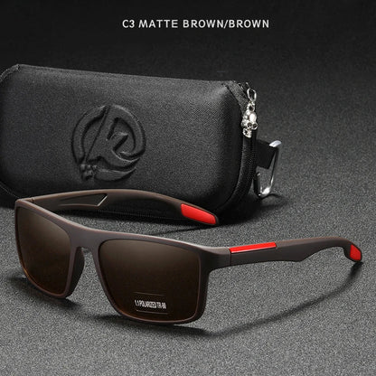 Rectangular Ultra Light Sports Sunglasses Men Polarized TAC 1.1mm Thickness Lens Driving Sun Glasses Women Cat.3