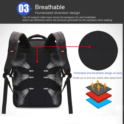 Men's Backpack Oxford Laptop Bags Casual Student Waterproof School Bag