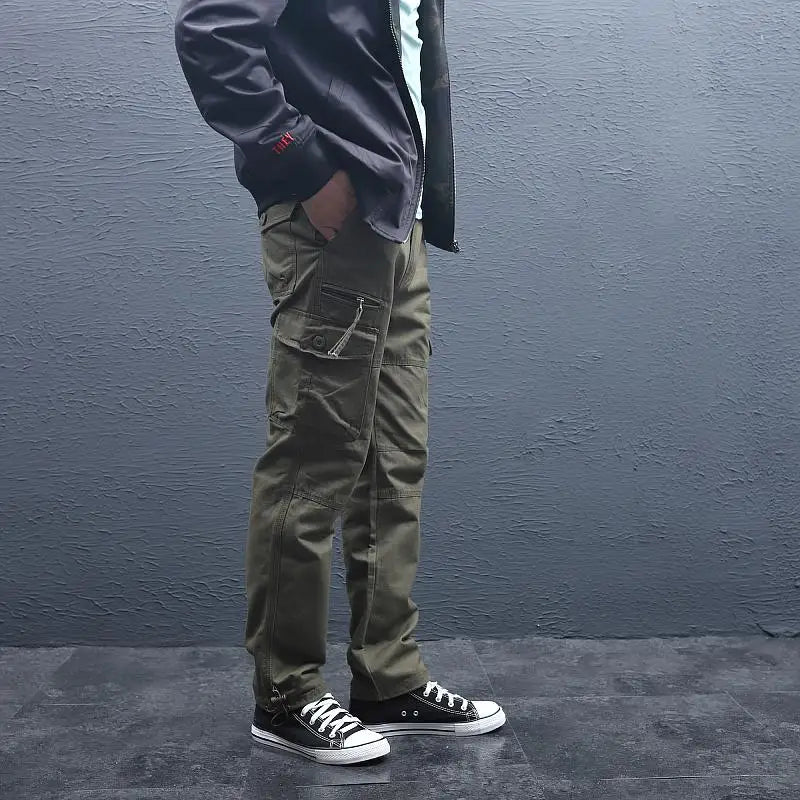 Big Size Men's Tactical Trousers Loose Casual Pants Running Overalls Men's Sweatpants Sports Hiking Outdoor Clothes Work Pants
