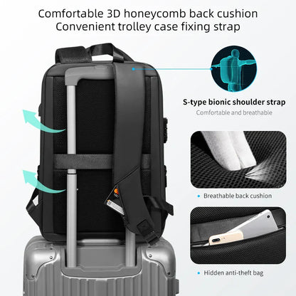 Brand Laptop Backpack Anti-theft Waterproof School Backpacks USB Charging Men Business Travel Bag Backpack New Design