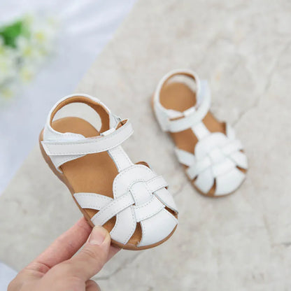 Girl Sandals kids closed toe princess shoes for summer 3-7years older