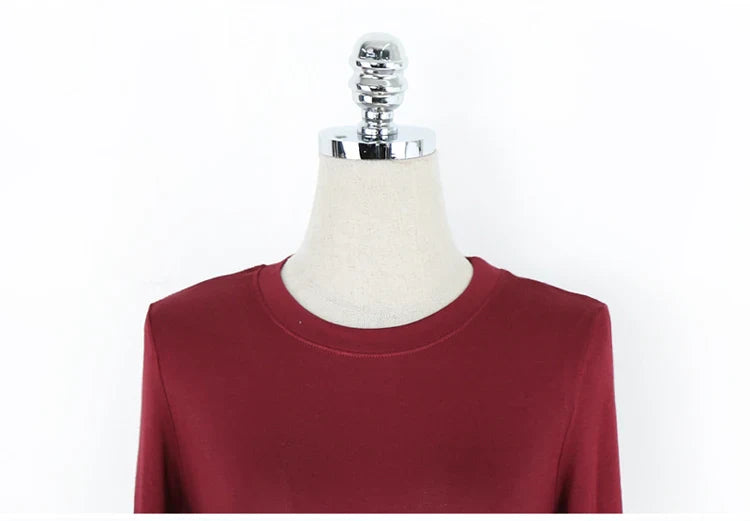T Shirt Korean Style Slim T-shirts 2026 Sexy Tshirts Cotton Long Sleeve Summer Tops Tee Shirt Femme Khaki Blue White Black