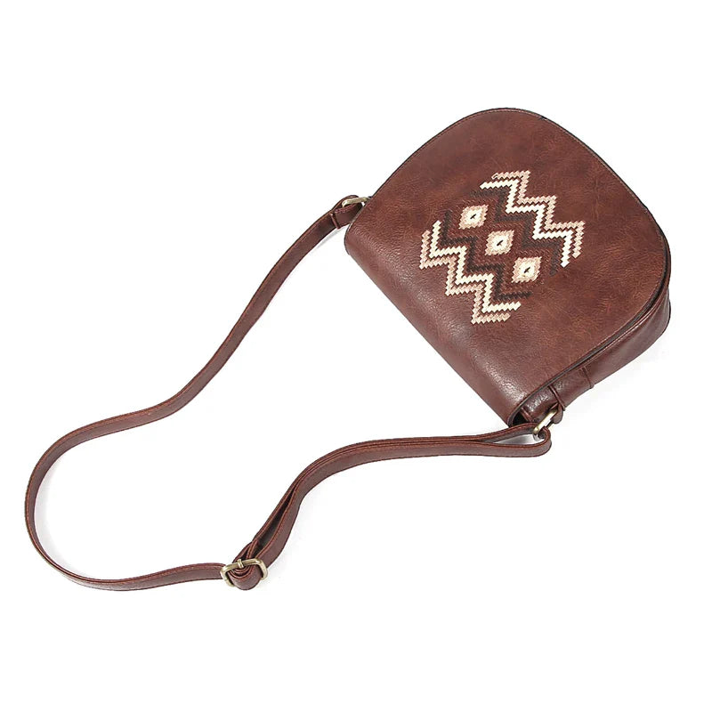 Fashion Shoulder Bag Vintage Women Handbag Purse Embroidery Messenger Bag Quality Small Bag for Girls Crossbody Bag