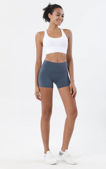 SOISOU Gym Womens Clothing Shorts Sets Yoga Women's Tracksuit Sexy Bra High Waist Short Sportwear Elastic Set Woman 2 Pieces