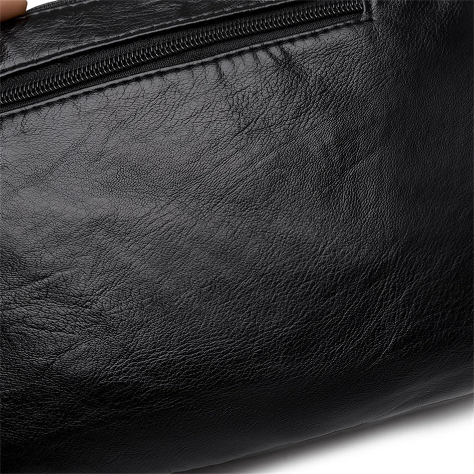 Fashion All-match Solid Color Messenger Bag High Capacity Womens Shoulder Bags 2021 New High Quality Pu Leather Women Handbag