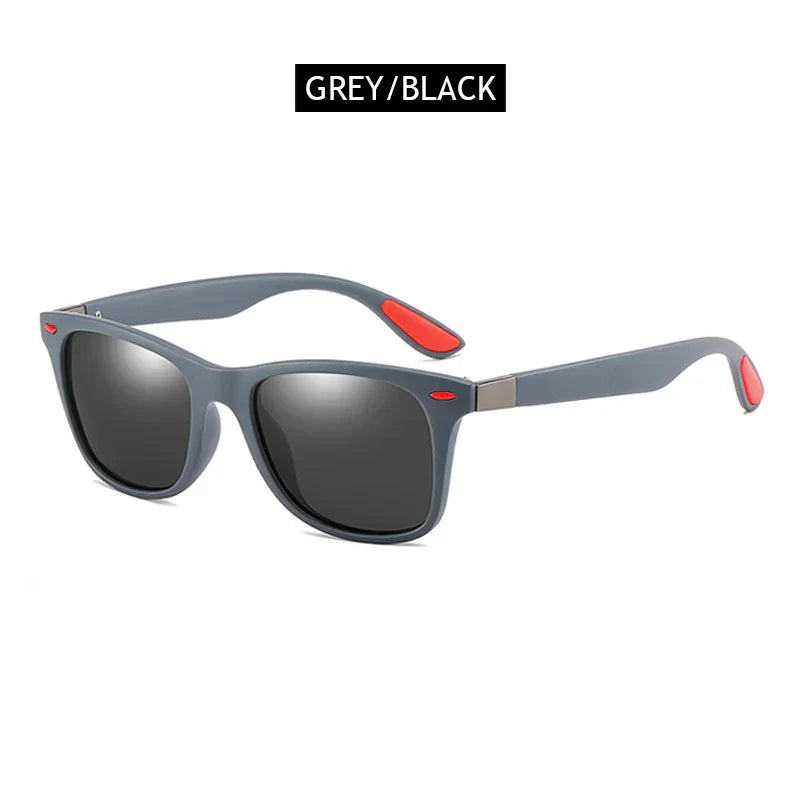 Polarized Sunglasses Men Women Classic Square Plastic Driving Sun Glasses Male Fashion Black Travelling Shades UV400