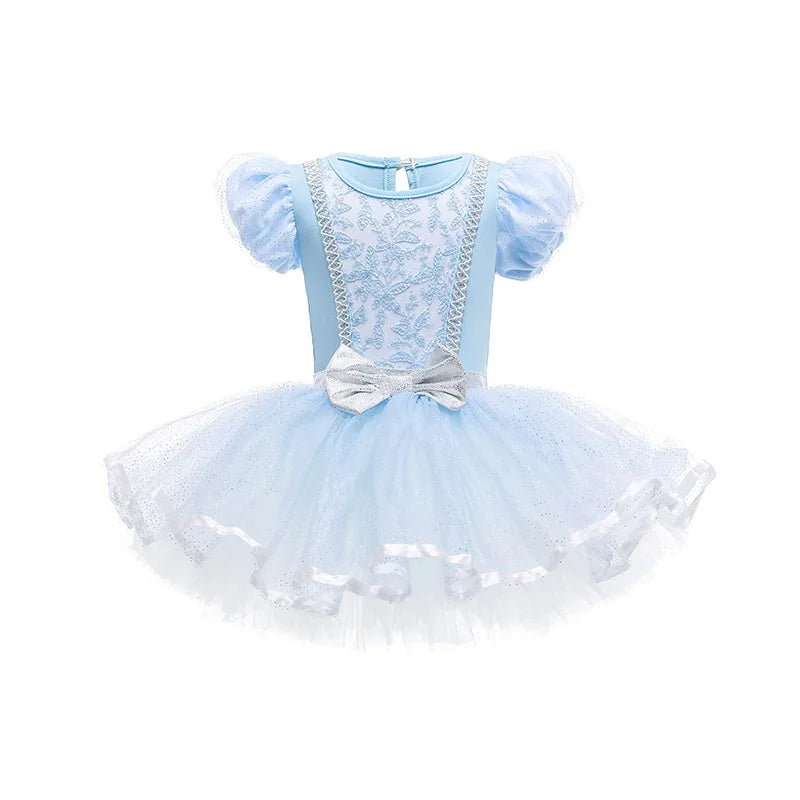 Round Yuan Girl Ballet Practice Dress Party Fancy TUTU Dress Elsa Anna Belle Alice Colorful Clothes Baby Girl Party Costumes