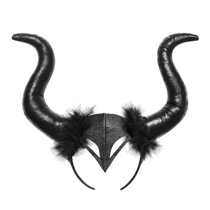 Girls Black Evil Queen Maleficent Tutu Dress Horns Wings Dark Witch Cosplay Carnival Halloween Costume for Kids Fancy Clothes