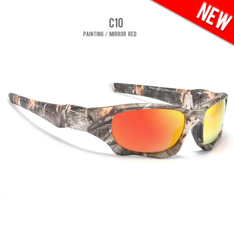 Outdoor Sports Polarized Sunglasses Men Curve Cutting Frame Stress-Resistant Lens Shield Sun Glasses Women KD0623