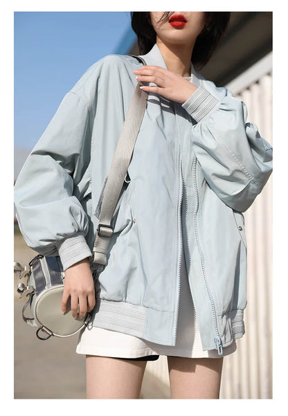 Spring Autumn Women's Solid Color Loose Long Sleeve T-shirt O-neck Basic Top Bottomed Shirt Casual  Tshirt Woman Female