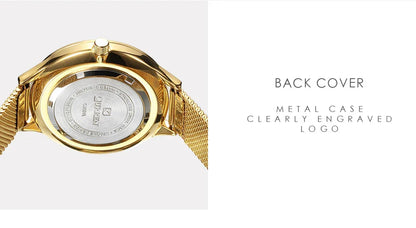 Original Women's Luxury Watch Matte Dial Japanese Quartz Movement Stainless Steel Mesh Strap with Box