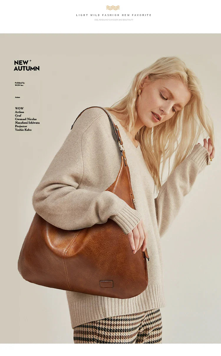 Winter Women Handbags Female Designer Shoulder Bags for Travel Weekend Feminine Bolsas Leather Large Messenger bag Fashion Hobos