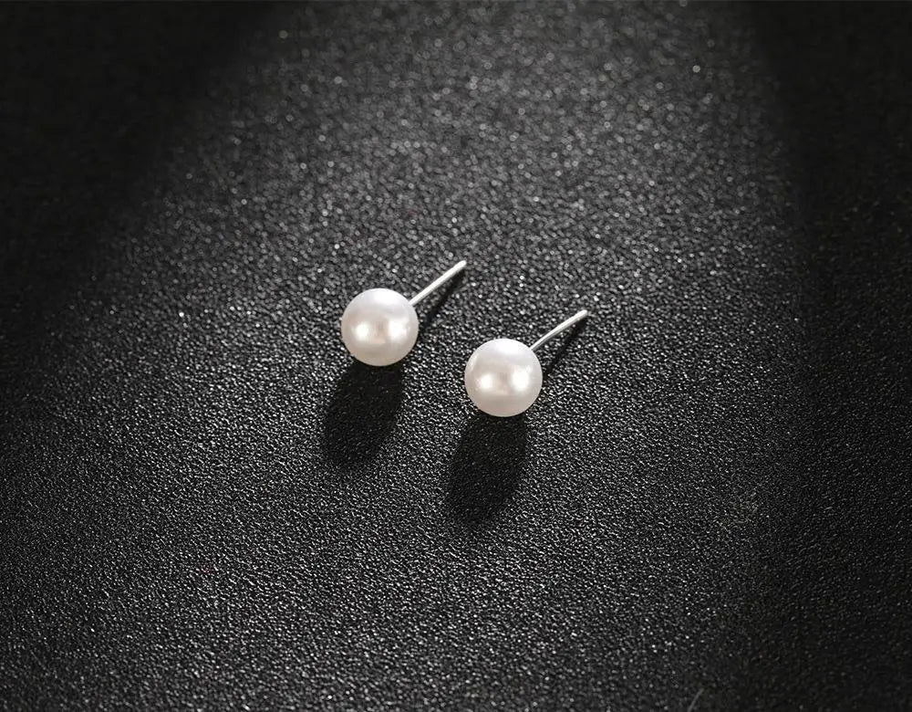Best Selling Wild Fashion Simple Pearl Bean  Earrings Style Women Girls Earrings Jewelry Wholesale Crystal Earrings Brincos