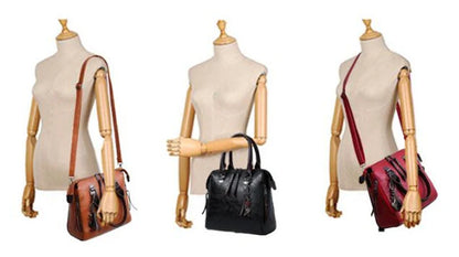 Bolsa Com Tassel Composto Feminina Bolsa De Couro De Luxo Bolsas De Marcas Famosas Designer Bolsa De Ombro Feminina Com Alça Superior 4 Peças/Conjunto