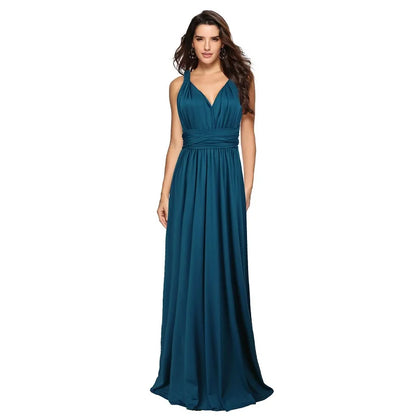Women Multiway Wrap Convertible Boho Maxi Club Red Dress Bandage Long Dress Party Bridesmaids Infinity Robe Longue Femme