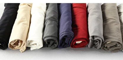 Summer Men Casual Cotton Linen Shorts Knee Length Beach Elastic Waist Shorts Solid Color Comfortable Pants New