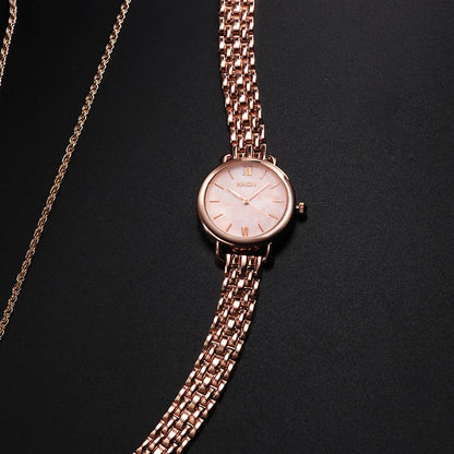 Fashion Rose Gold Woman Watch Luxury Stainless Steel Ladies Watches Small Dial Elegant Female Quartz Bracelet Wristwatch reloj