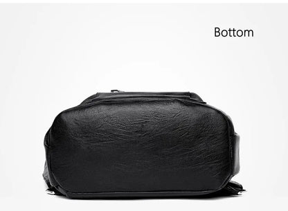 Women High Quality Leather Backpacks Vintage Female Shoulder Bag Sac a Dos Travel Ladies Bagpack Mochilas School Bags For Girls