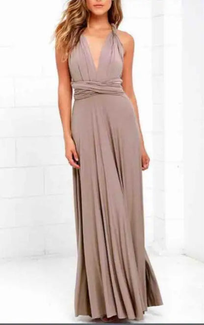 Women Multiway Wrap Convertible Boho Maxi Club Red Dress Bandage Long Dress Party Bridesmaids Infinity Robe Longue Femme