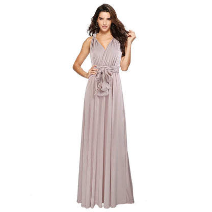 Women Multiway Wrap Convertible Boho Maxi Club Red Dress Bandage Long Dress Party Bridesmaids Infinity Robe Longue Femme