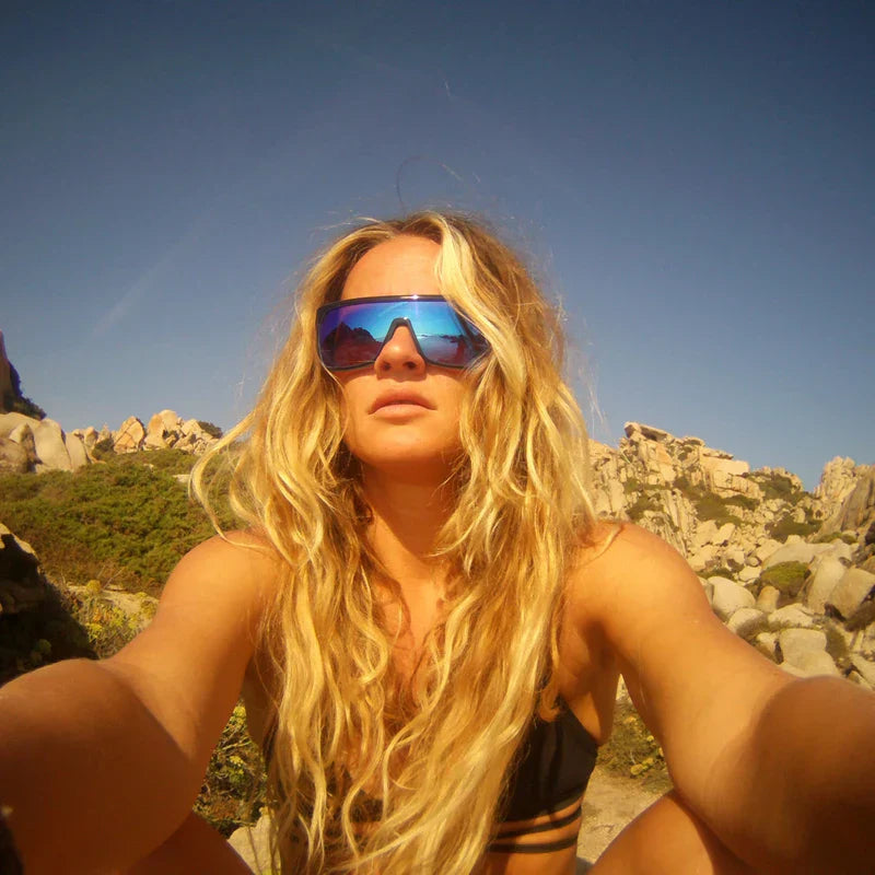Flynn Style Sunglasses Men Plus Shape Outdoor Anti-reflective Sun Glasses Women with Peanut Box