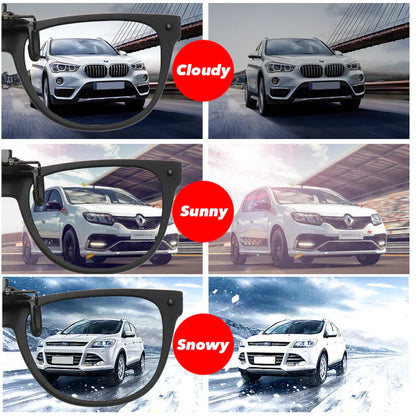 Men Photochromic Polarized Lens Flip Up Clip on Sunglasses Women Driving Sun Glasses with Clips 2026 Trending Product