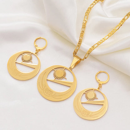Necklaces Earrings for Women Girls With Flower Jewelry sets , Party Birthday Goods #107221