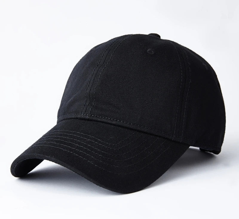 Oversize Baseball Caps 100% Cotton Summer Sports Sun Hats for Women Men Big Head Plain Large Snapback Cap Unisex