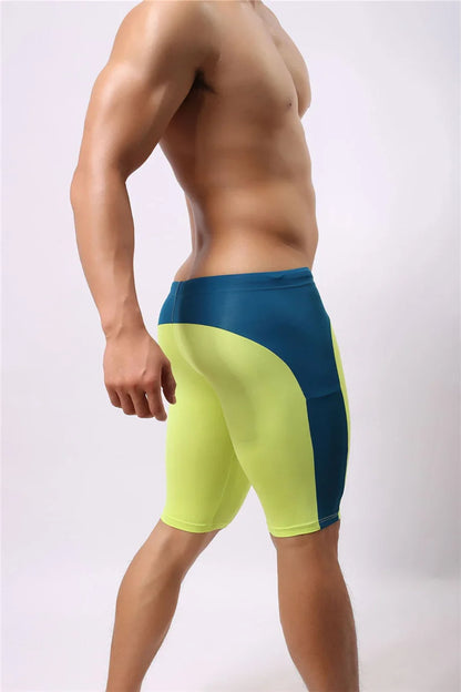 Men's Beach Wear Multifunctional Shorts Soft Nylon Fabric Knee-length Tights Trunks Shorts Men Board Shorts
