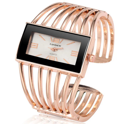 Female Bracelet Watch Luxury Rectangle Dial Bangle Watches Womens Fashion Rose Gold Silver Dress Clock Ladies Wristwatch Relojes