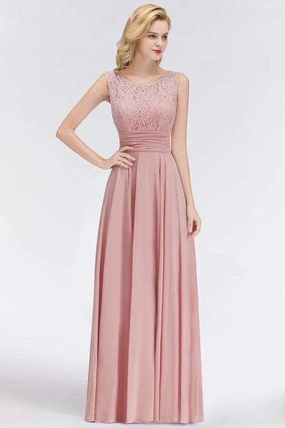 Chiffon Lace Long Evening Dresses For Women 2023 Dusty Pink Sexy V Back Formal Party Prom Gowns With Sashes Vestido De Fiesta
