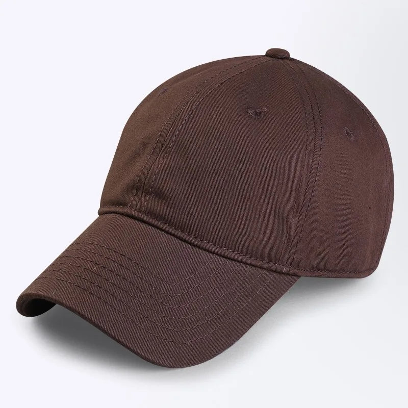 Oversize Baseball Caps 100% Cotton Summer Sports Sun Hats for Women Men Big Head Plain Large Snapback Cap Unisex