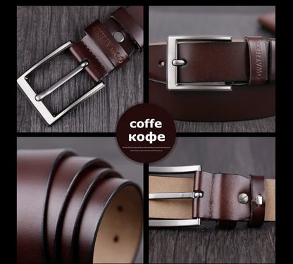 men belt cow genuine leather designer belts for men high quality fashion vintage male strap for jeans cow skin XF002