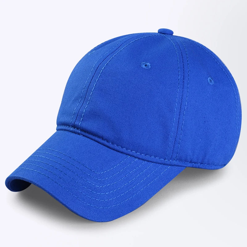 Oversize Baseball Caps 100% Cotton Summer Sports Sun Hats for Women Men Big Head Plain Large Snapback Cap Unisex