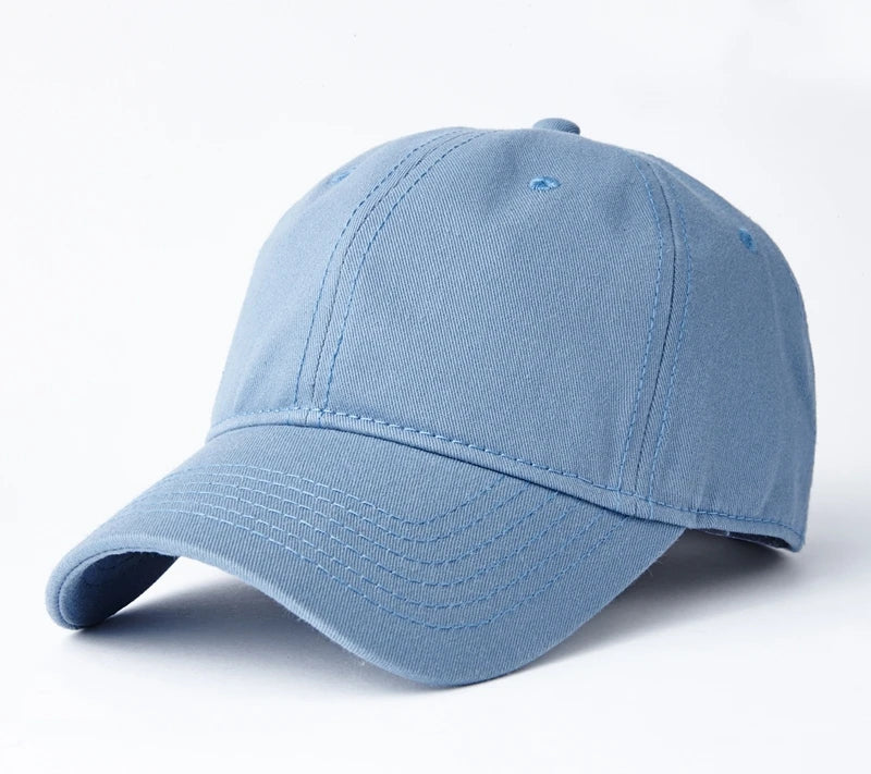 Oversize Baseball Caps 100% Cotton Summer Sports Sun Hats for Women Men Big Head Plain Large Snapback Cap Unisex