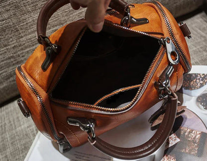flowers Pendant Handbag Women's fashion Boston bags single shoulder bag ladies crossbody bag PU messenger bag