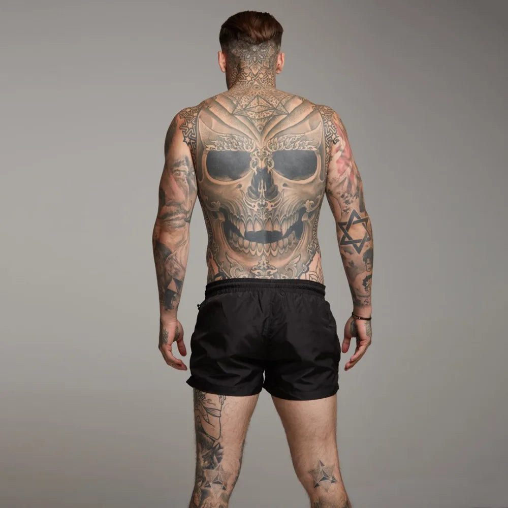 Red Running Sport Shorts Men Quick Dry Fitness Short Pants Bodybuilding