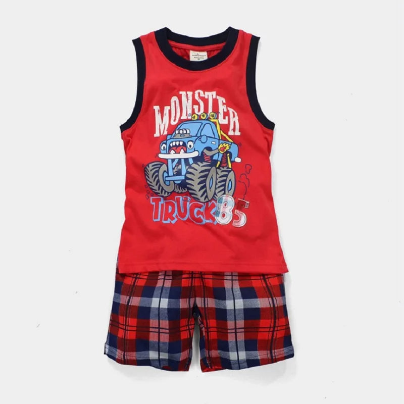 Green Crocodile Baby Boy Clothes Set Bike Children Tee Shirts Pants Suits Kids Outfit 100% Cotton Tops Panties 2 3 4 5 6 7 Years