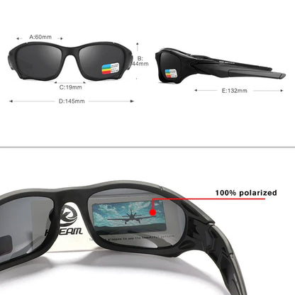 Outdoor Sports Polarized Sunglasses Men Curve Cutting Frame Stress-Resistant Lens Shield Sun Glasses Women KD0623