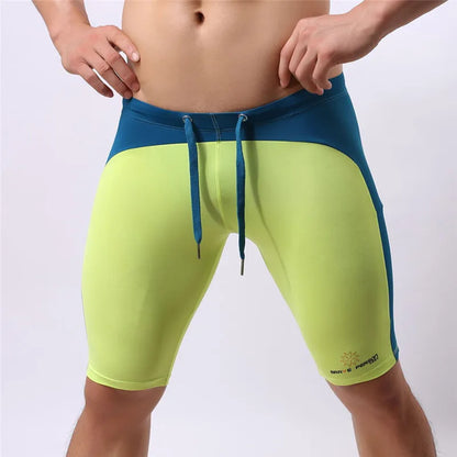 Men's Beach Wear Multifunctional Shorts Soft Nylon Fabric Knee-length Tights Trunks Shorts Men Board Shorts