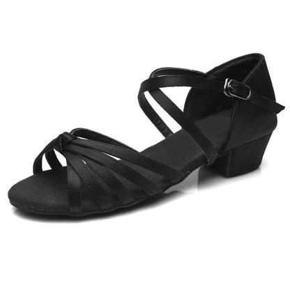 Girls Dance Shoes For Women Ladies Ballroom Latin Children/Kids Tango Salsa Latin Dancing Shoes Low Heel Salsa Training Shoes