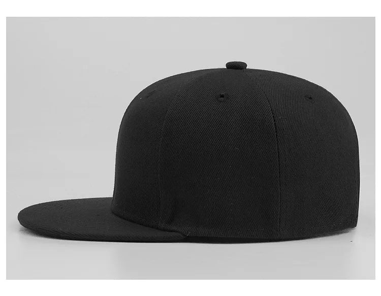 Big Size Back Closure Baseball Cap Flat Bill Plain Sport Hat Oversize Large Men Women Fitted Cap 56cm to 64cm
