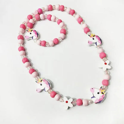 25 styles Cute Animal Flower Cartoon Flower Children's sweater necklace bracelet for children gift cp2585