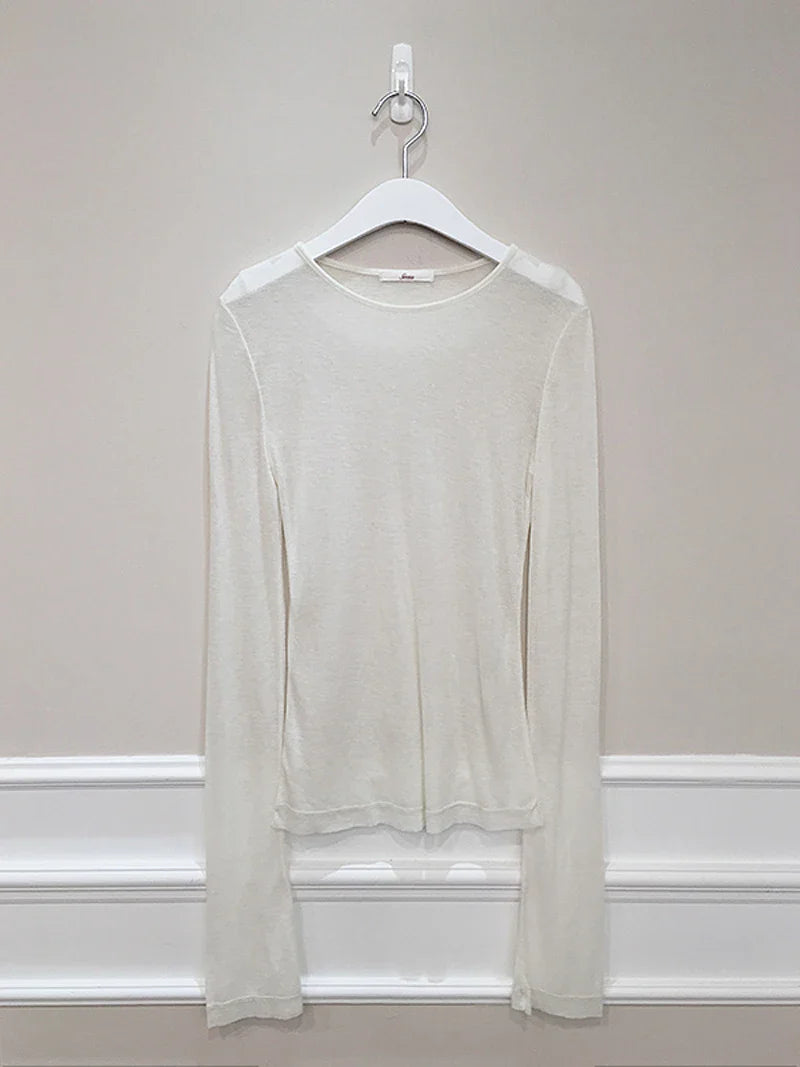 Shirt Women T-Shirt Long Sleeve Korean Style Slim Basic Elasticity Tshirt Top Womens Clothing T Shirt Femme
