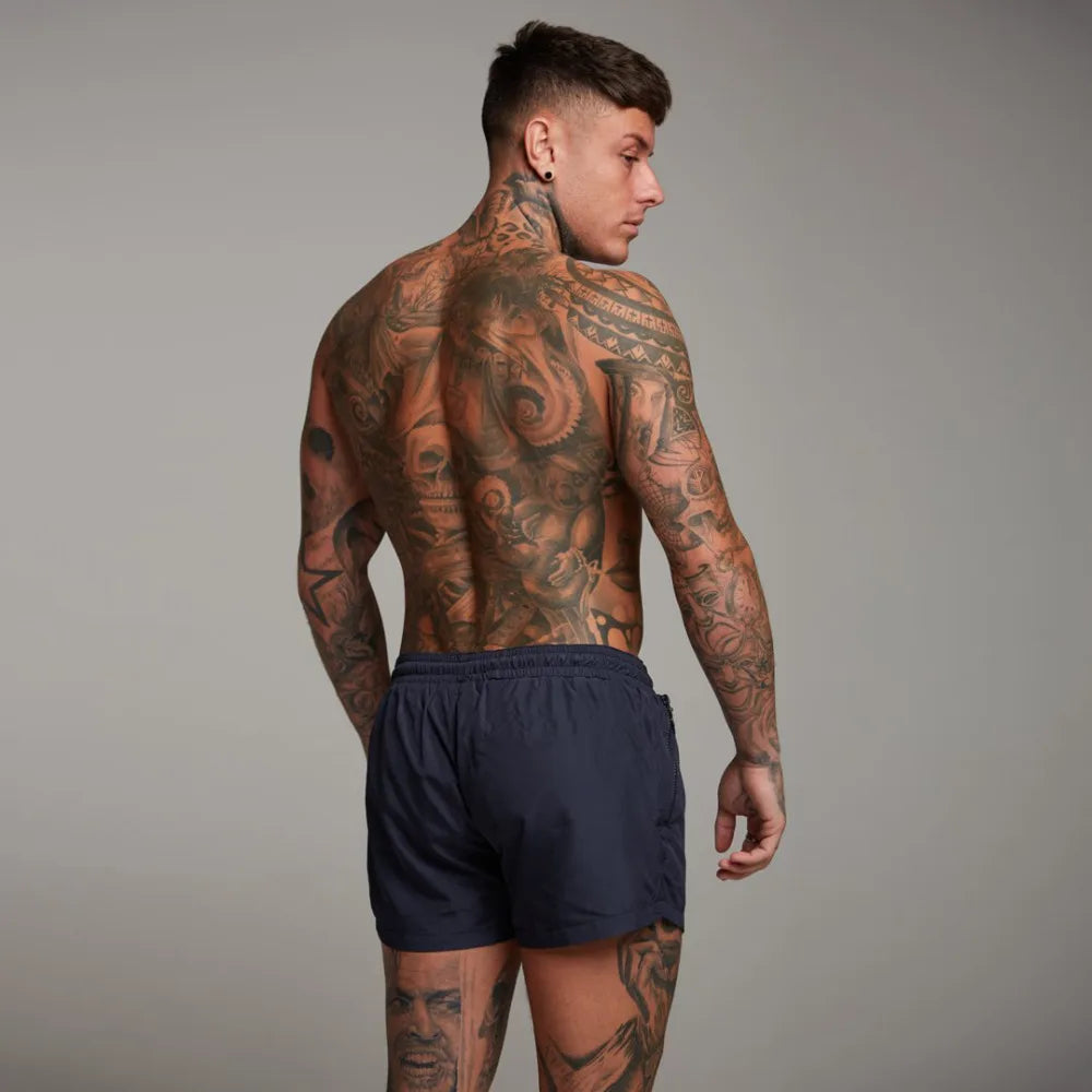 Red Running Sport Shorts Men Quick Dry Fitness Short Pants Bodybuilding