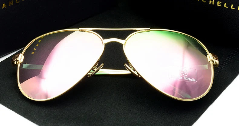 Pilot Sunglasses Women Polarized UV400 Sunglass Mirror Vintage